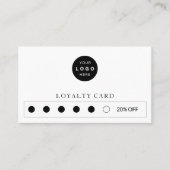 ビジネスロゴプロフェッショナル会社パンチ ロイヤリティカード (正面)