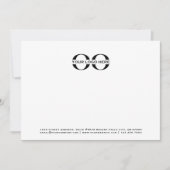 ビジネスロゴプロフェッショナル白黒5x7 ノートカード (正面)