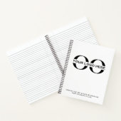 ビジネスロゴプロフェッショナル白 ノートブック (内部)