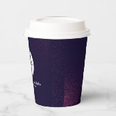 ビジネスロゴプロフェッショナル紙カップ 紙コップ (左)