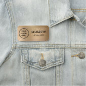 ビジネスロゴプロフェッショナル金ゴールド 名札 (インサイチュ)