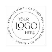 ビジネスロゴプロモーションカスタム文字モダンラウンド ラバースタンプ (インプリント)