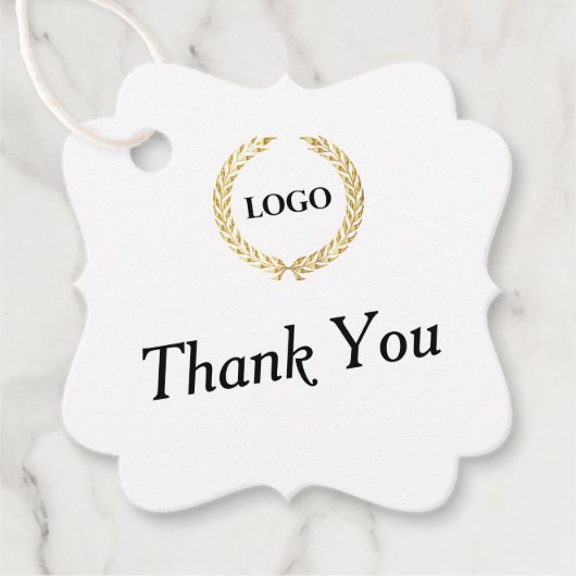 ビジネスロゴプロモーション会社ありがとうございます フェイバータグ (正面)