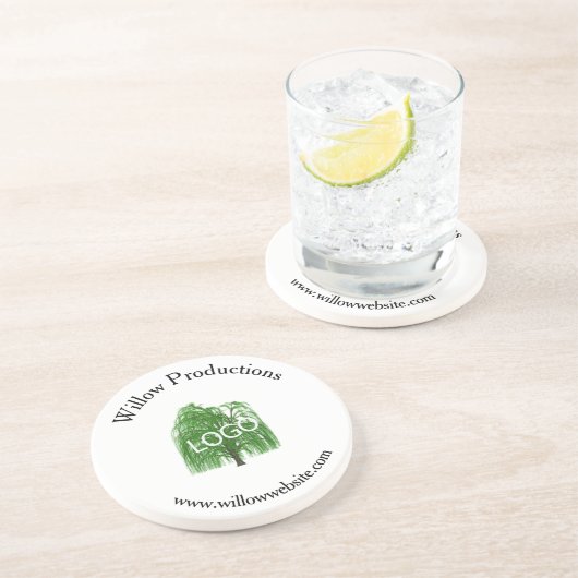 ビジネスロゴプロモーション会社の砂岩 コースター (側面)