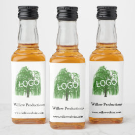 ビジネスロゴプロモーション会社ミニ リキュールボトルラベル