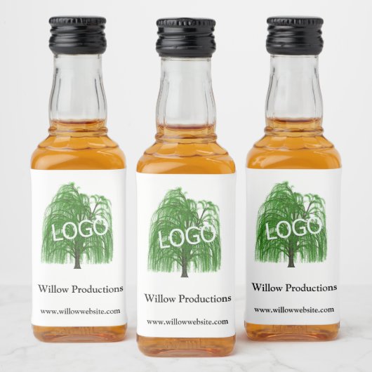 ビジネスロゴプロモーション会社ミニ リキュールボトルラベル (ボトル)