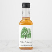 ビジネスロゴプロモーション会社ミニ リキュールボトルラベル (正面)