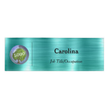 ビジネスロゴプロモーション会社磁気ティール（緑がかった色）