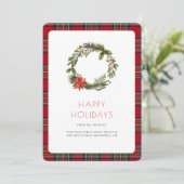 ビジネスロゴホリデースチュワートプレイドタータンチェック シーズンカード (スタンド正面)