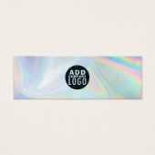 ビジネスロゴホログラフィックイヤリングディスプレイカードの追加 (正面)