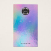 ビジネスロゴホログラフィックQRコードイヤリングディスプレイ (正面)