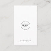 ビジネスロゴホワイトプロフェッショナルロイヤリティカード ロイヤリティカード (裏面)