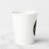 ビジネスロゴホワイトプロモーションビジネス8oz 紙コップ (右)