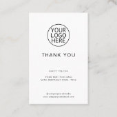 ビジネスロゴミニマリストシンプルカスタム 割引カード (正面)