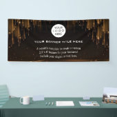 ビジネスロゴミニマリストモダンプロフェッショナルブラック 横断幕 (トレードショー)