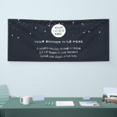 ビジネスロゴミニマリストモダンプロフェッショナルブラック 横断幕 (トレードショー)