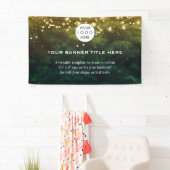 ビジネスロゴミニマリストモダンプロフェッショナル緑 横断幕 (インサイチュ)