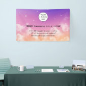 ビジネスロゴミニマリストモダンプロフェッショナル赤面 横断幕 (トレードショー)