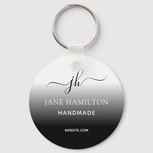 ビジネスロゴミニマルシンプルキーチェーン キーホルダー (正面)