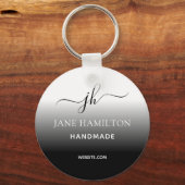 ビジネスロゴミニマルシンプルキーチェーン キーホルダー (正面)