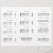 ビジネスロゴミニマルシンプルリストの3折パンフレット (裏面)