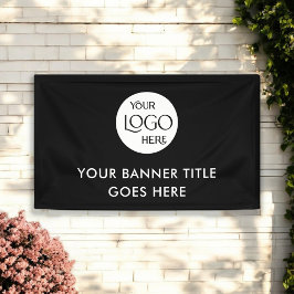 ビジネスロゴミニマルプロフェッショナル広告ズ 横断幕