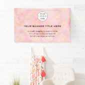 ビジネスロゴミニマルモダンプロフェッショナルピンク 横断幕 (インサイチュ)