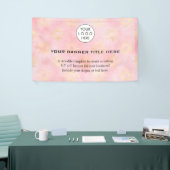 ビジネスロゴミニマルモダンプロフェッショナルピンク 横断幕 (トレードショー)