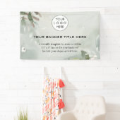 ビジネスロゴミニマルモダンプロフェッショナル海軍 横断幕 (インサイチュ)