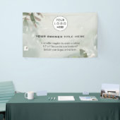 ビジネスロゴミニマルモダンプロフェッショナル海軍 横断幕 (トレードショー)