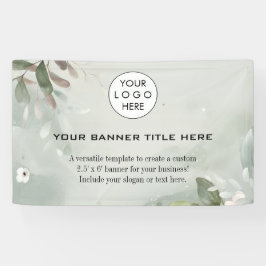 ビジネスロゴミニマルモダンプロフェッショナル海軍 横断幕