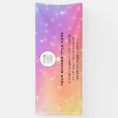 ビジネスロゴミニマルモダンプロフェッショナル海軍 横断幕 (縦)