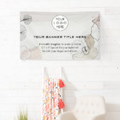 ビジネスロゴミニマルモダンプロフェッショナル海軍 横断幕 (インサイチュ)