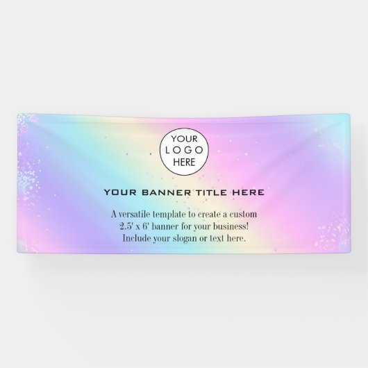 ビジネスロゴミニマルモダンプロフェッショナル海軍 横断幕 (横)