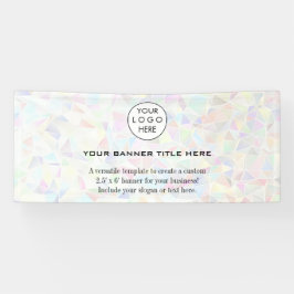 ビジネスロゴミニマルモダンプロフェッショナル白 横断幕