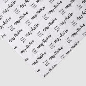 ビジネスロゴメリークリスマススクリプトブラック&ホワイト 薄葉紙 (詳細)