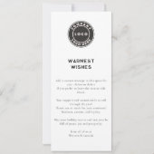 ビジネスロゴメリークリスマスベリーの挨拶 カード (裏面)