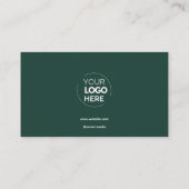 ビジネスロゴモダンエメラルドプロフェッショナル ロイヤリティカード (裏面)