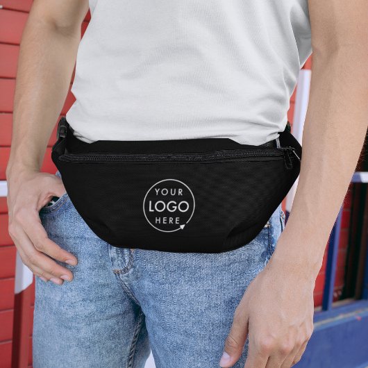 ビジネスロゴモダンスタイリッシュトレンディーブラック ファニーパック