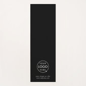 ビジネスロゴモダンスタイリッシュトレンディーブラック ヨガマット (正面)