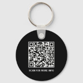 ビジネスロゴモダンブラックスタイリッシュプロフェッショナル キーホルダー (裏面)