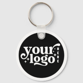 ビジネスロゴモダンブラックスタイリッシュプロフェッショナル キーホルダー