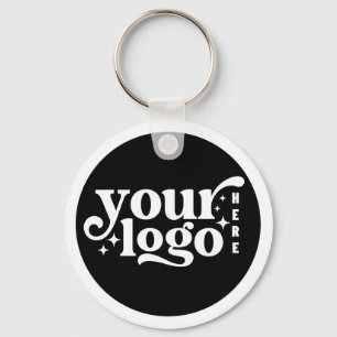 ビジネスロゴモダンブラックスタイリッシュプロフェッショナル キーホルダー