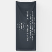 ビジネスロゴモダンプロフェッショナル6'バナー 横断幕 (縦)