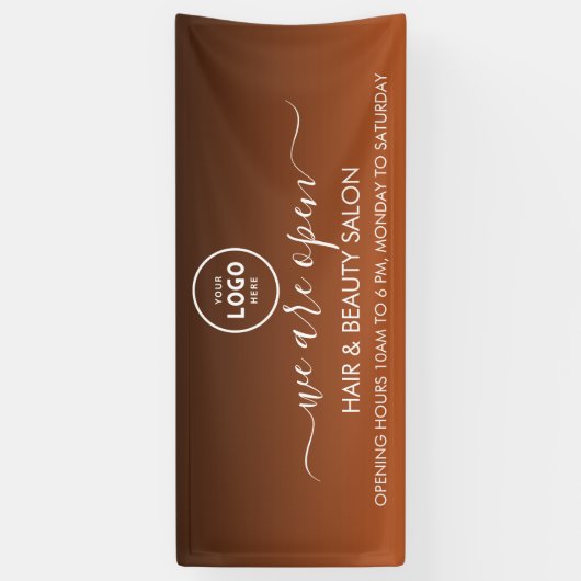 ビジネスロゴモダンプロフェッショナル6'バナー 横断幕 (縦)