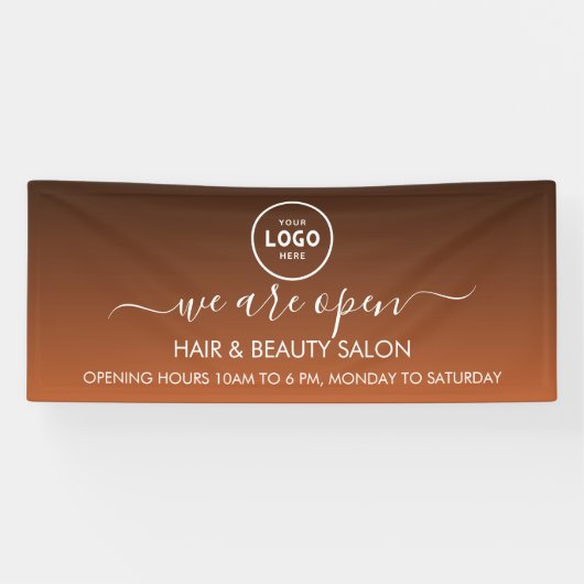 ビジネスロゴモダンプロフェッショナル6'バナー 横断幕 (横)