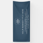 ビジネスロゴモダンプロフェッショナル6'バナー 横断幕 (縦)