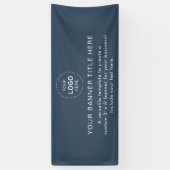 ビジネスロゴモダンプロフェッショナル6'バナー 横断幕 (縦)