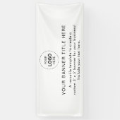 ビジネスロゴモダンプロフェッショナル6'バナー 横断幕 (縦)