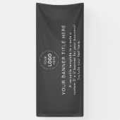 ビジネスロゴモダンプロフェッショナル6'バナー 横断幕 (縦)